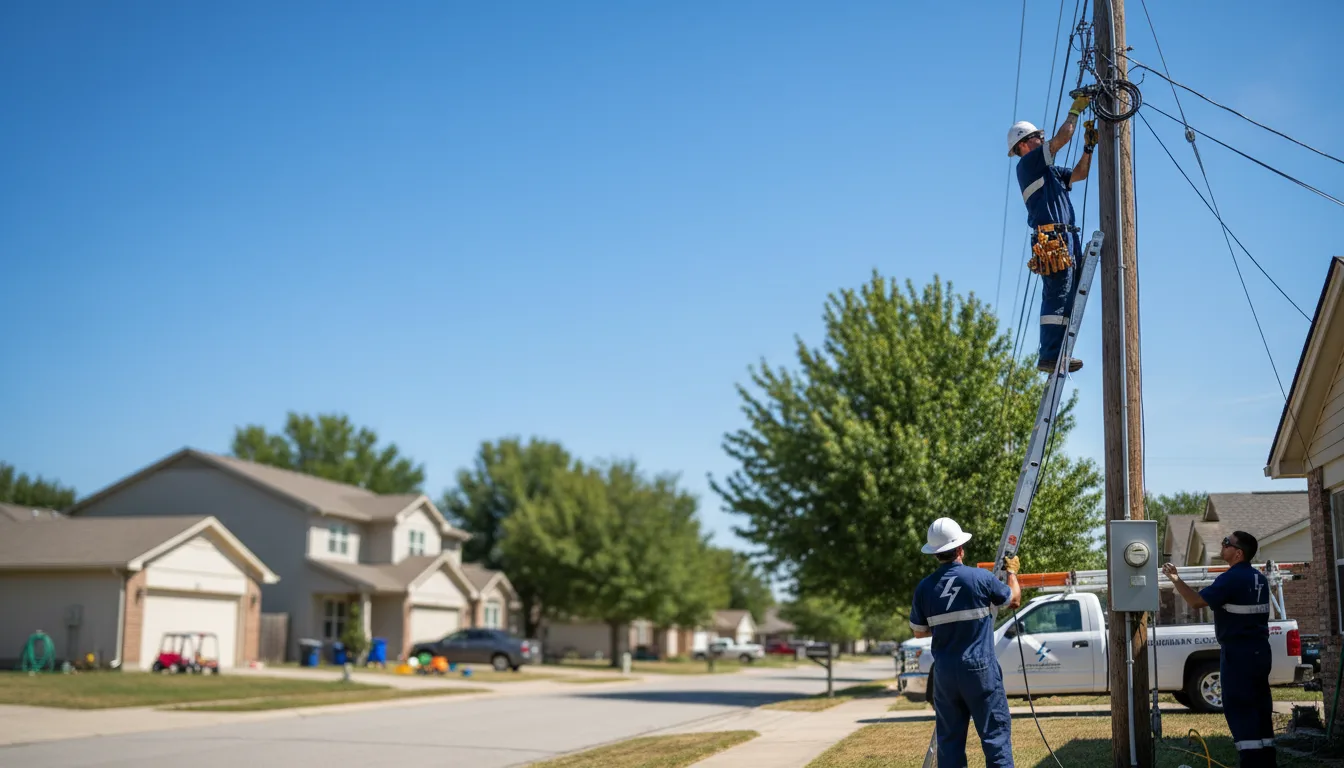 Residential electrician providing installation services in Middlefield, MA